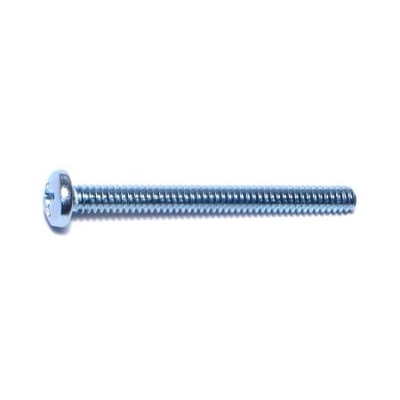 Midwest Fastener #6-32 x 1-1/2 in Phillips Pan Machine Screw, Zinc Plated Steel, 100 PK 07321